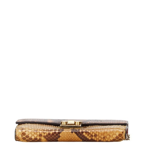 Gucci Gucci Python Leather Chain Wallet 453506 Leather Long Wallet 453506 - Picture 4 of 14